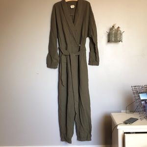 Anthropologie gauze wrap jumpsuit